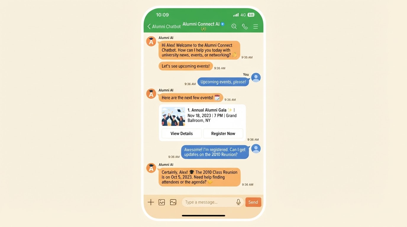 嘉中校友會LINE AI助理畫面